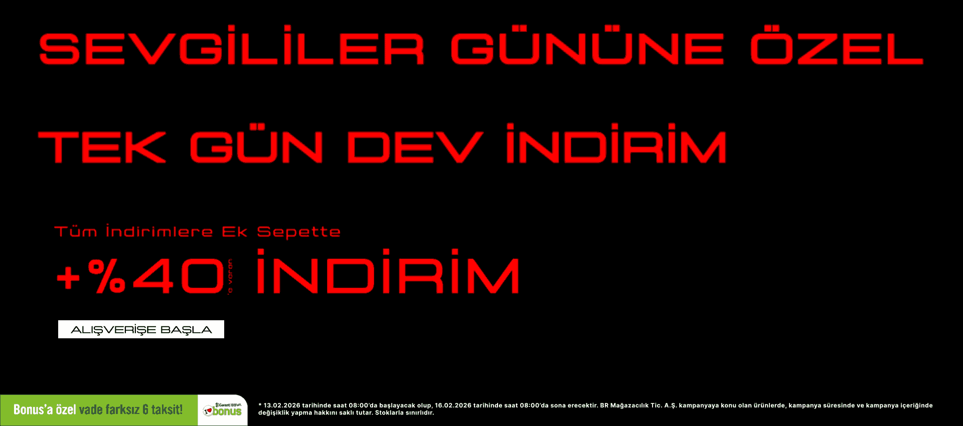 Tek Gün Dev İndirim